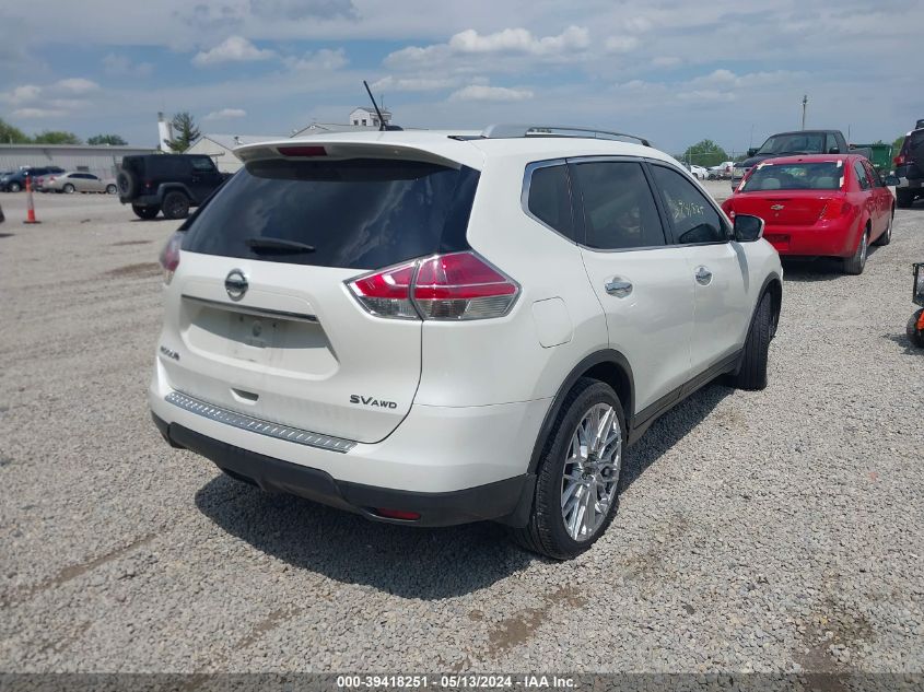 2015 Nissan Rogue Sv VIN: 5N1AT2MV6FC770610 Lot: 39418251