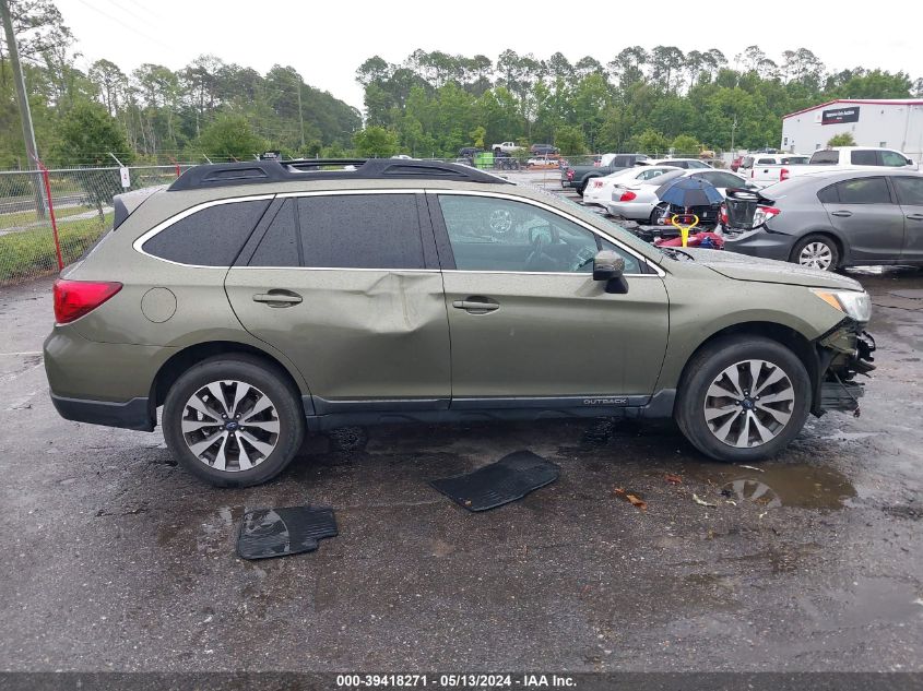 2015 Subaru Outback 2.5I Limited VIN: 4S4BSBNC2F3307867 Lot: 39418271