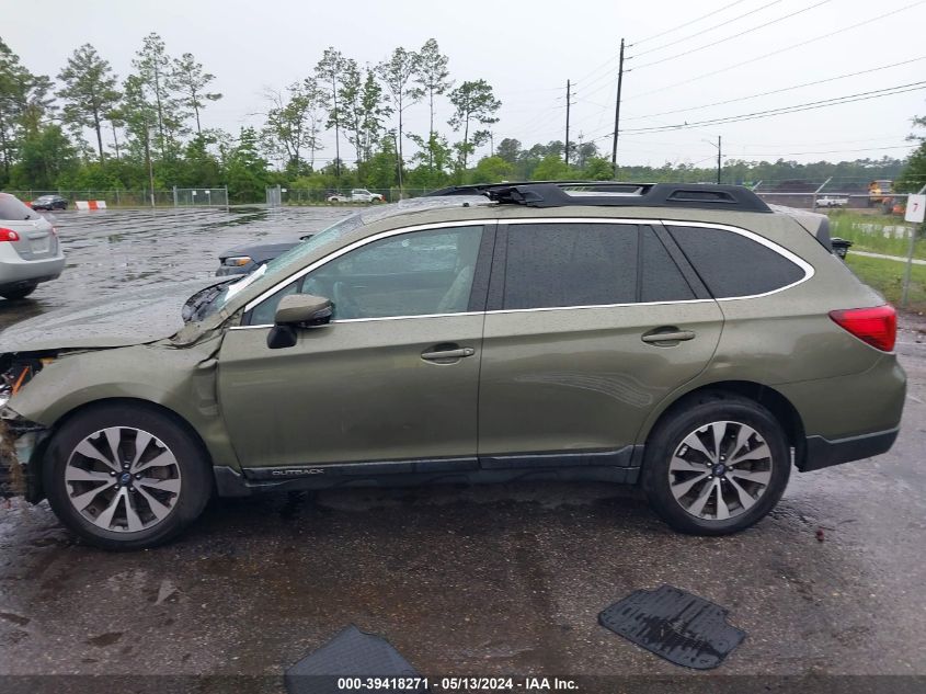 2015 Subaru Outback 2.5I Limited VIN: 4S4BSBNC2F3307867 Lot: 39418271