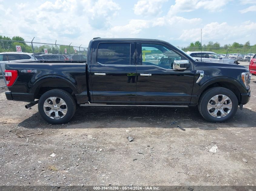 2023 Ford F-150 Platinum VIN: 1FTFW1E84PFC05096 Lot: 39418286