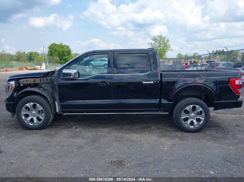 2023 Ford F-150 Platinum VIN: 1FTFW1E84PFC05096 Lot: 39418286