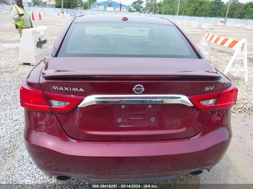 2018 Nissan Maxima 3.5 Platinum/3.5 S/3.5 Sl/3.5 Sr/3.5 Sv VIN: 1N4AA6AP2JC369187 Lot: 39418297