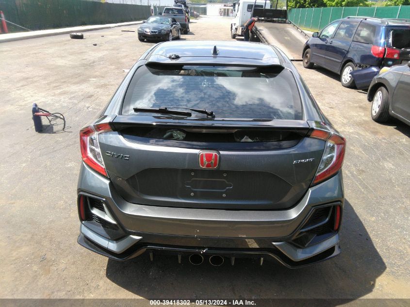 2021 Honda Civic Sport VIN: SHHFK7H49MU400830 Lot: 39418302