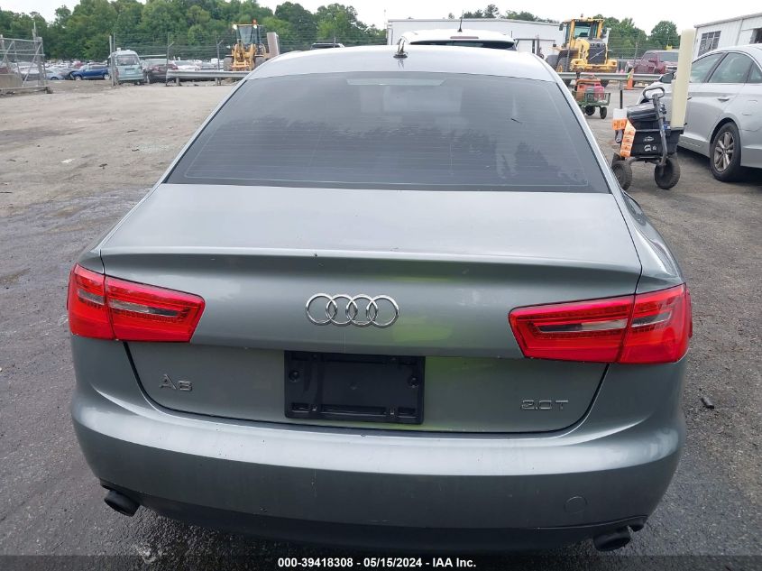 2012 Audi A6 2.0T Premium VIN: WAUCFAFC0CN144364 Lot: 39418308