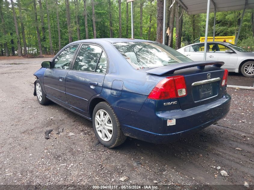 2003 Honda Civic Ex VIN: 2HGES26793H559659 Lot: 39418317