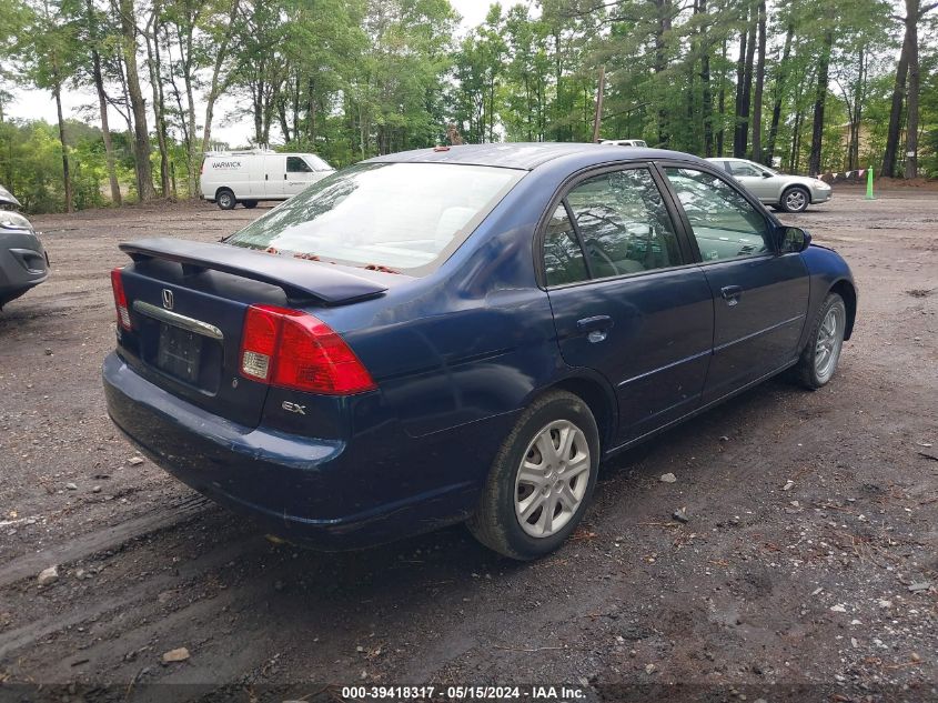 2003 Honda Civic Ex VIN: 2HGES26793H559659 Lot: 39418317