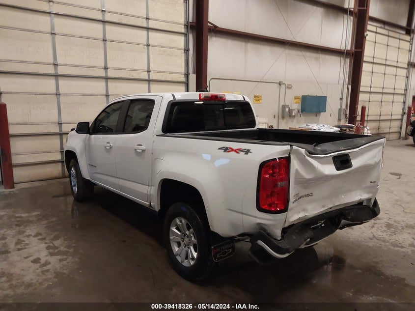 VIN 1GCGTCEN5N1326776 2022 CHEVROLET COLORADO 4WD  SHORT BOX LT