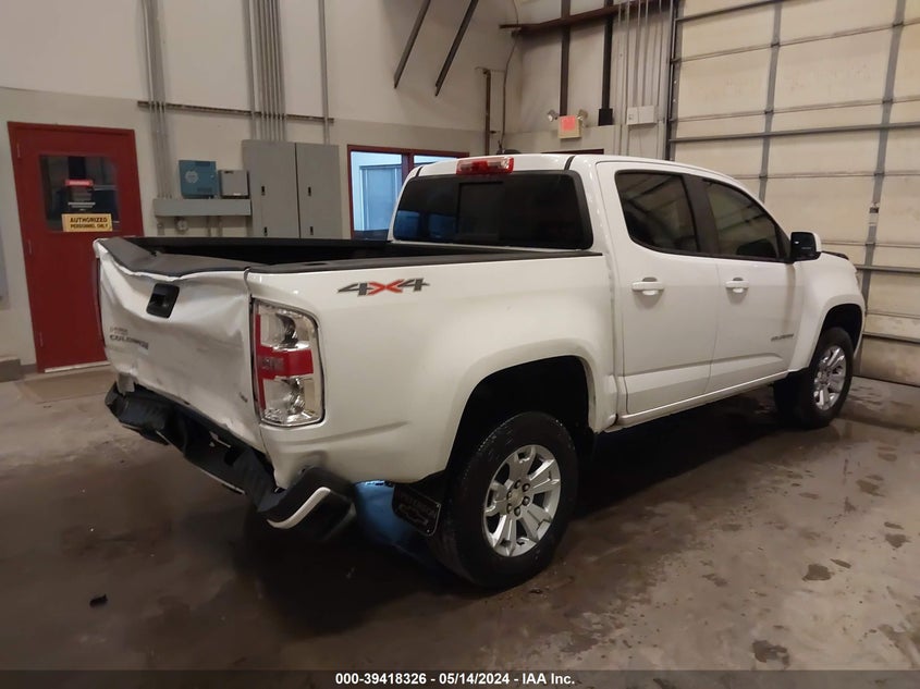 VIN 1GCGTCEN5N1326776 2022 CHEVROLET COLORADO 4WD  SHORT BOX LT