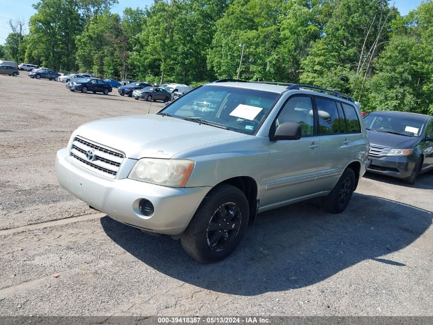 2003 Toyota Highlander V6 VIN: JTEGF21A630081103 Lot: 39418357