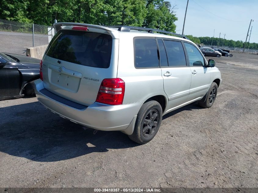 2003 Toyota Highlander V6 VIN: JTEGF21A630081103 Lot: 39418357