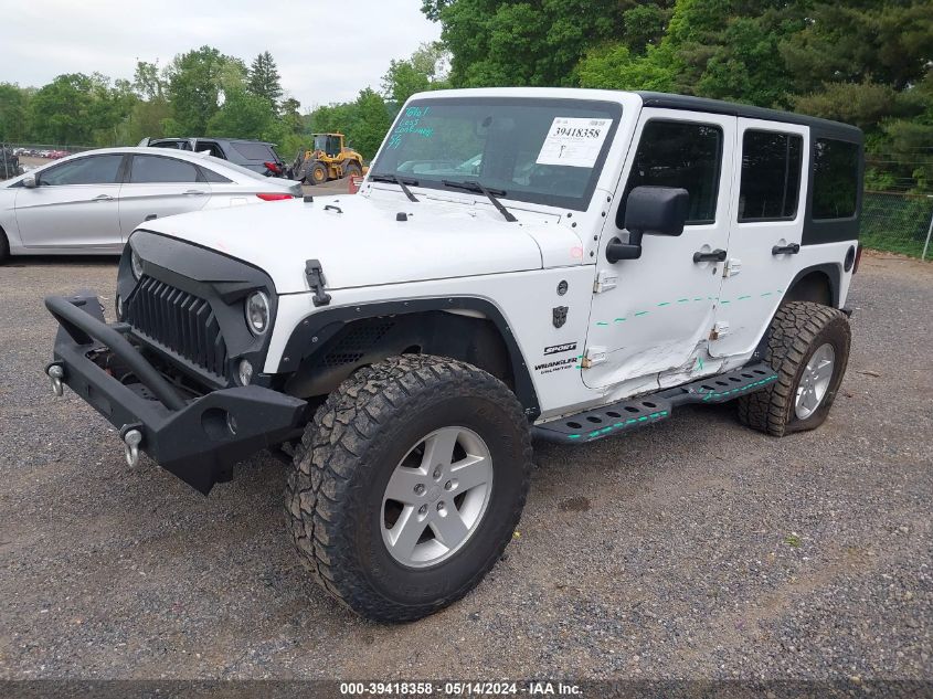 2017 Jeep Wrangler Unlimited Sport 4X4 VIN: 1C4BJWDGXHL556987 Lot: 39418358