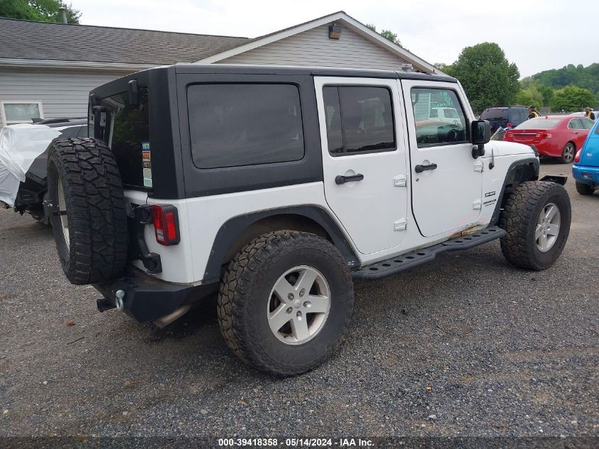 2017 Jeep Wrangler Unlimited Sport 4X4 VIN: 1C4BJWDGXHL556987 Lot: 39418358