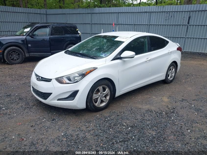 2015 Hyundai Elantra Se VIN: 5NPDH4AE3FH641795 Lot: 39418393