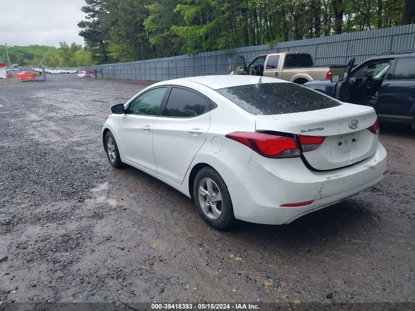 2015 Hyundai Elantra Se VIN: 5NPDH4AE3FH641795 Lot: 39418393