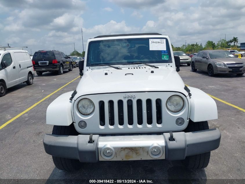 2014 Jeep Wrangler Unlimited Sahara VIN: 1C4BJWEG0EL196347 Lot: 39418422