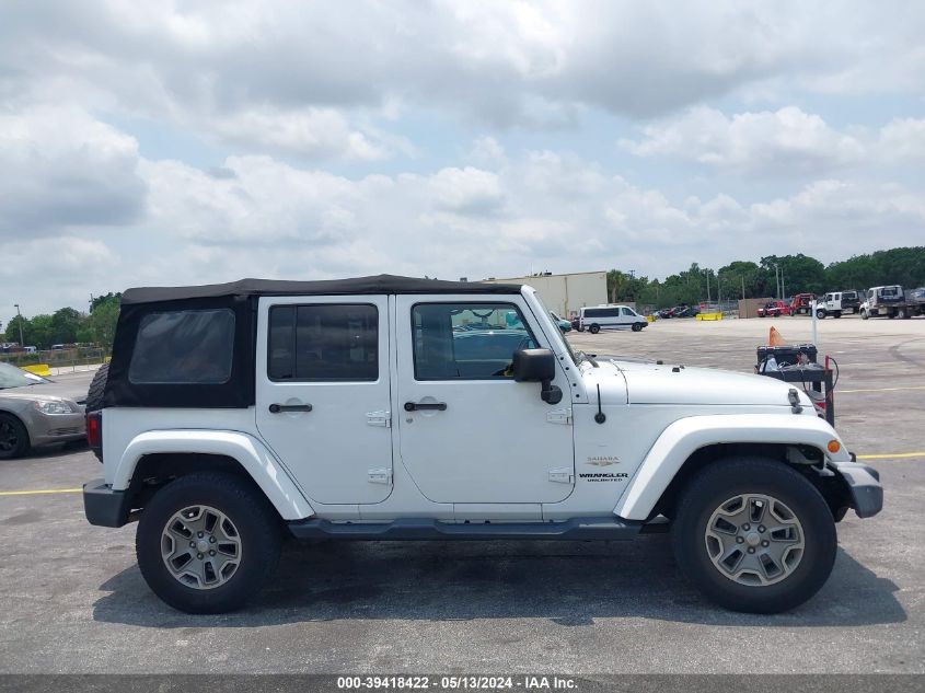 2014 Jeep Wrangler Unlimited Sahara VIN: 1C4BJWEG0EL196347 Lot: 39418422