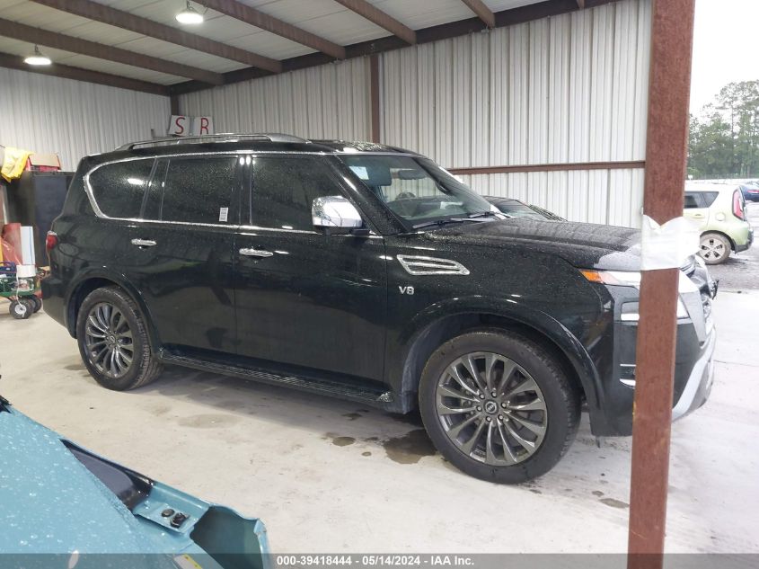 2021 Nissan Armada Platinum VIN: JN8AY2DAXM9373158 Lot: 39418444