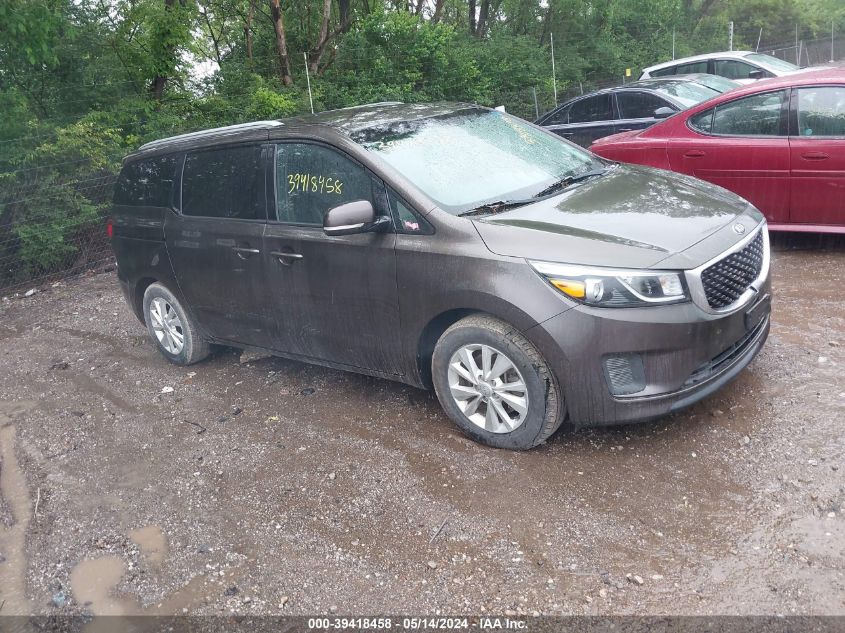 2016 Kia Sedona Lx VIN: KNDMB5C1XG6148872 Lot: 39418458