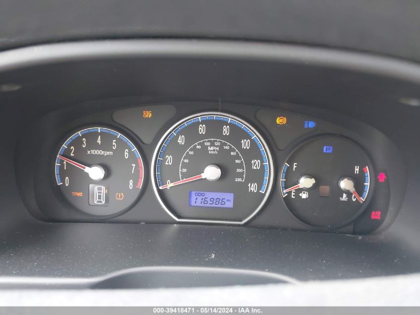 2008 Hyundai Santa Fe Gls VIN: 5NMSG13D58H221582 Lot: 39418471