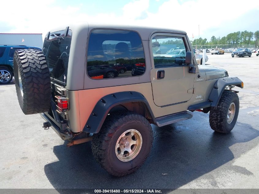 2003 Jeep Wrangler Sport VIN: 1J4FA49SX3P325120 Lot: 39418480