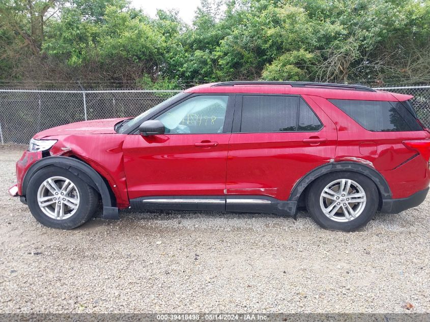 2022 Ford Explorer Xlt VIN: 1FMSK8DH9NGB21931 Lot: 39418498