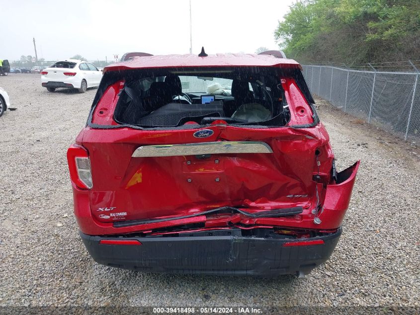 2022 Ford Explorer Xlt VIN: 1FMSK8DH9NGB21931 Lot: 39418498