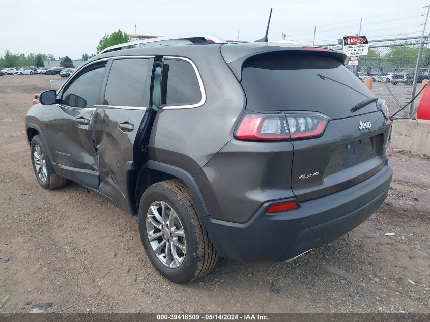 2019 Jeep Cherokee Latitude Plus 4X4 VIN: 1C4PJMLX8KD156343 Lot: 39418509