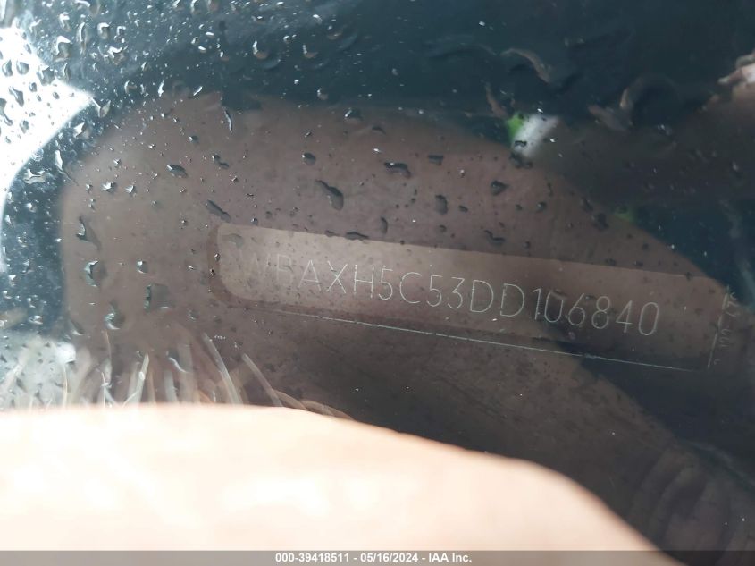 2013 BMW 528I xDrive VIN: WBAXH5C53DD106840 Lot: 39418511