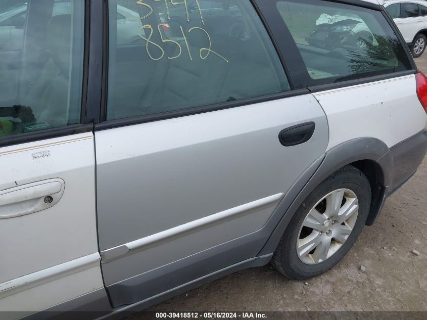 2005 Subaru Outback 2.5I Limited VIN: 4S4BP62C957376074 Lot: 39418512