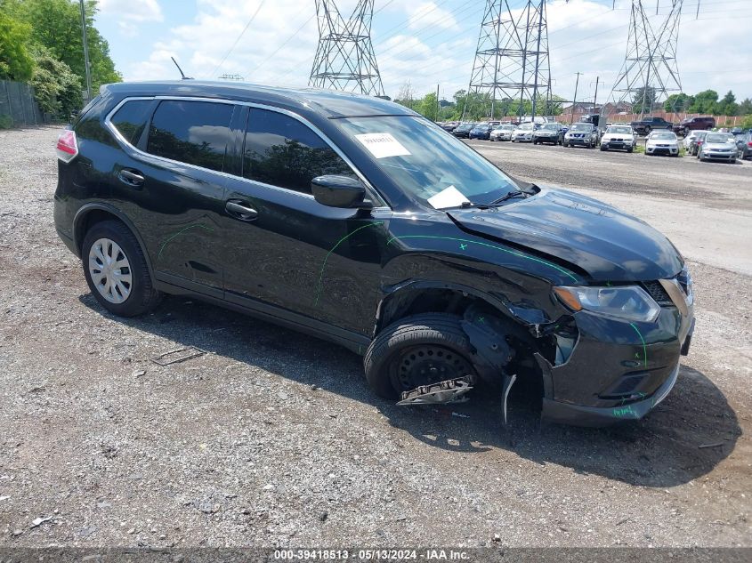 2016 Nissan Rogue S VIN: KNMAT2MV7GP621864 Lot: 39418513