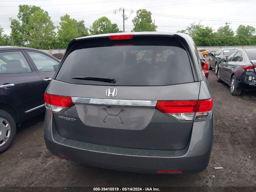 2015 Honda Odyssey Ex-L VIN: 5FNRL5H65FB100576 Lot: 39418519