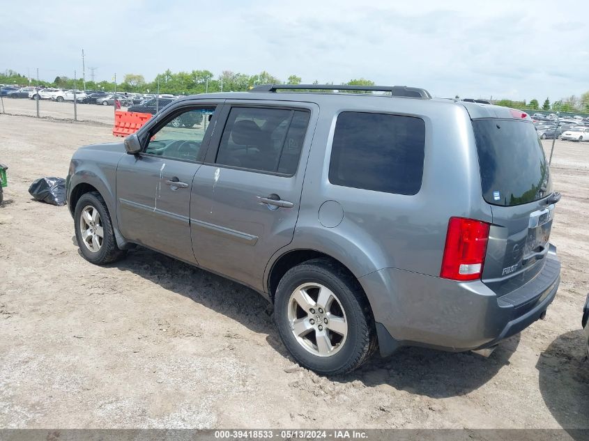 2009 Honda Pilot Ex-L VIN: 5FNYF48569B044396 Lot: 39418533