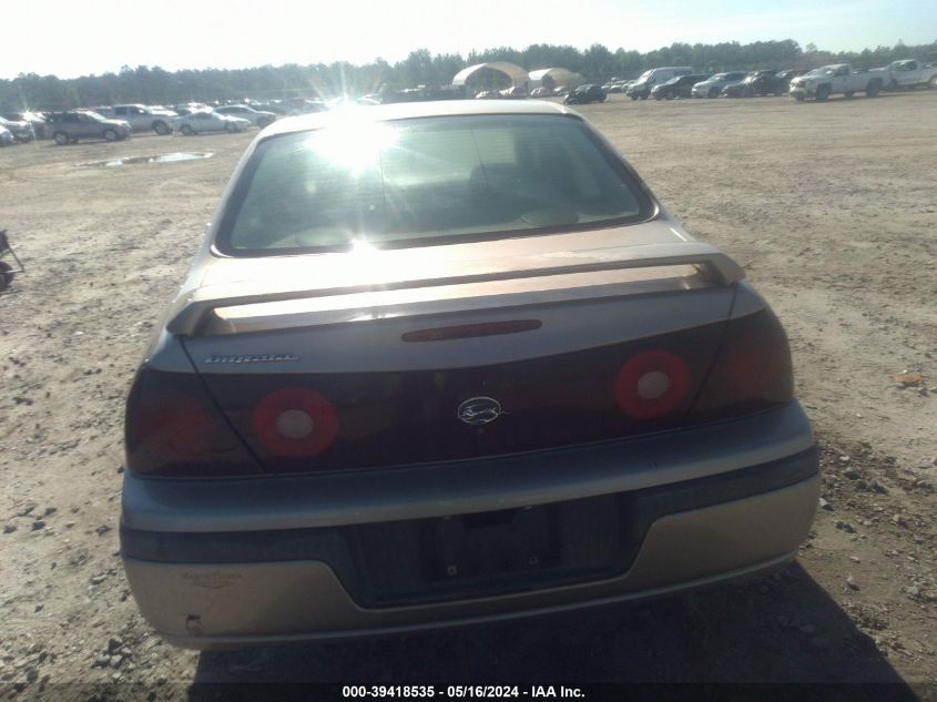 2001 Chevrolet Impala VIN: 2G1WF52EX19347804 Lot: 39418535