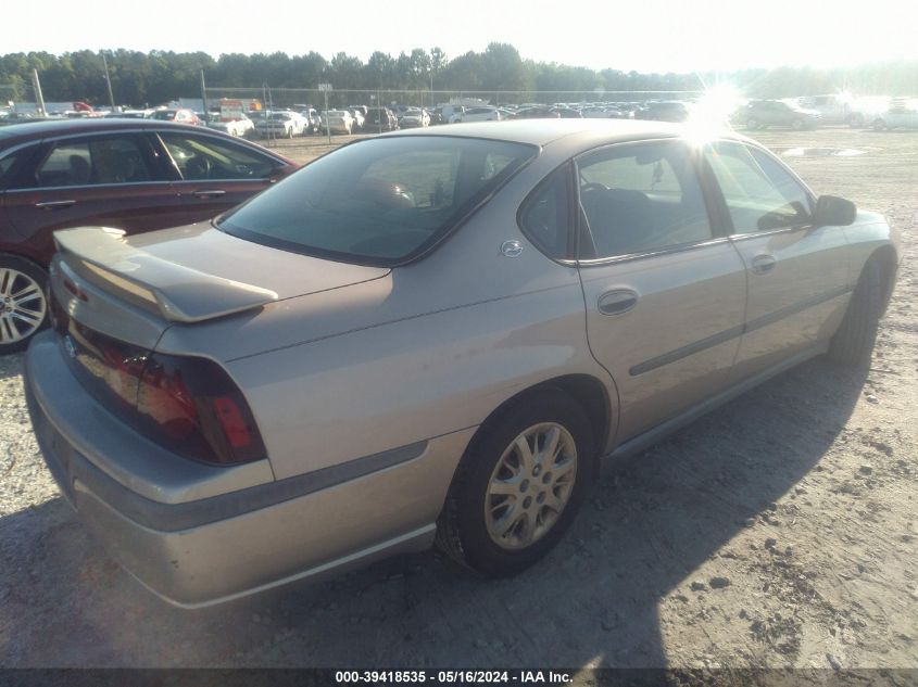 2001 Chevrolet Impala VIN: 2G1WF52EX19347804 Lot: 39418535