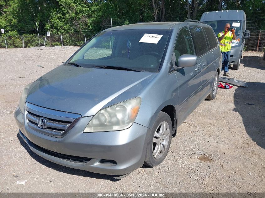 2007 Honda Odyssey Ex-L VIN: 5FNRL38667B045366 Lot: 39418564