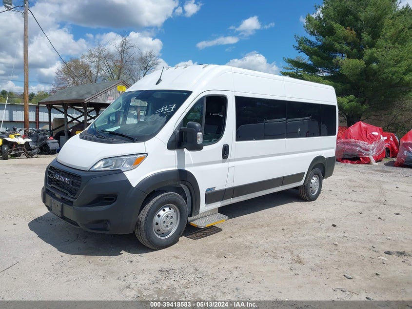 VIN 3C6LRVPG7PE550520 2023 RAM PROMASTER 2500 WINDOW VAN HIGH ROOF 159 WB