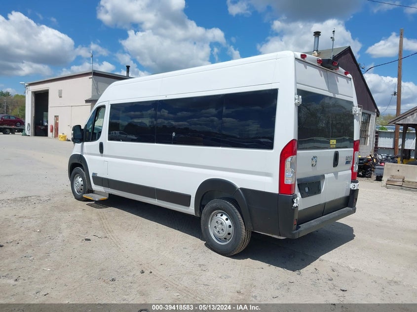 VIN 3C6LRVPG7PE550520 2023 RAM PROMASTER 2500 WINDOW VAN HIGH ROOF 159 WB