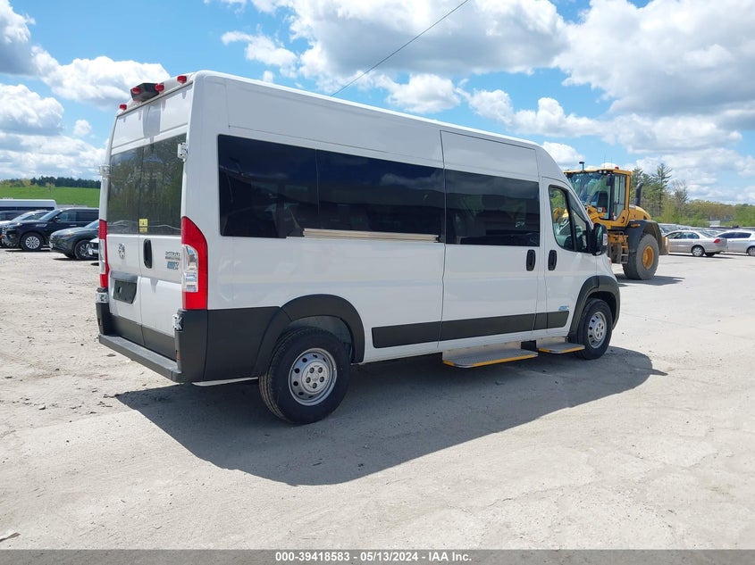 VIN 3C6LRVPG7PE550520 2023 RAM PROMASTER 2500 WINDOW VAN HIGH ROOF 159 WB