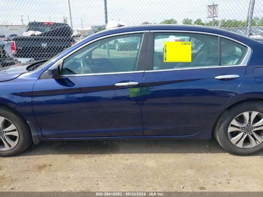 2013 Honda Accord Lx VIN: 1HGCR2F30DA268953 Lot: 39418592