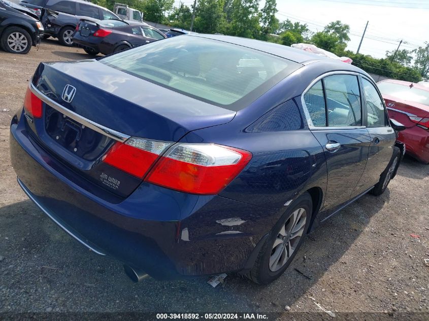 2013 Honda Accord Lx VIN: 1HGCR2F30DA268953 Lot: 39418592