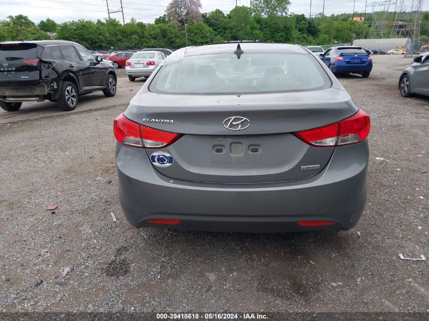 2012 Hyundai Elantra Limited VIN: 5NPDH4AE8CH146343 Lot: 39418618