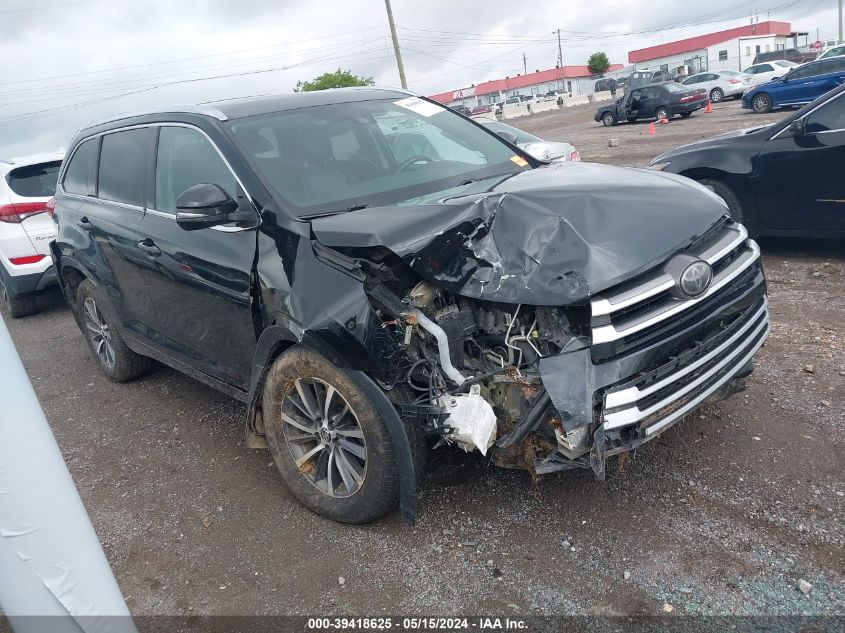 2017 Toyota Highlander Xle VIN: 5TDJZRFH4HS412992 Lot: 39418625