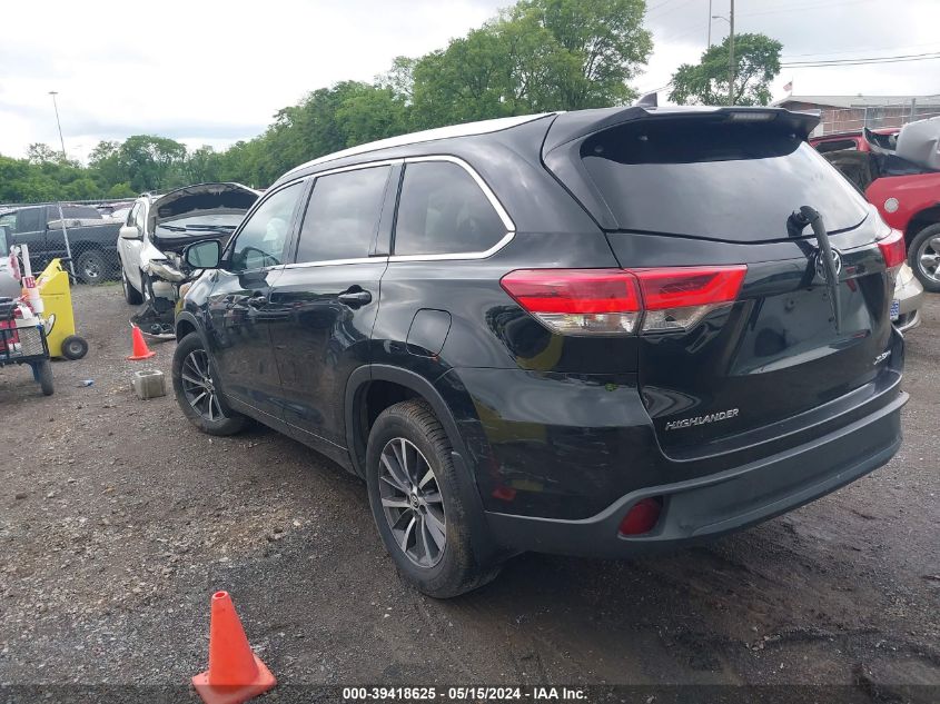 2017 Toyota Highlander Xle VIN: 5TDJZRFH4HS412992 Lot: 39418625