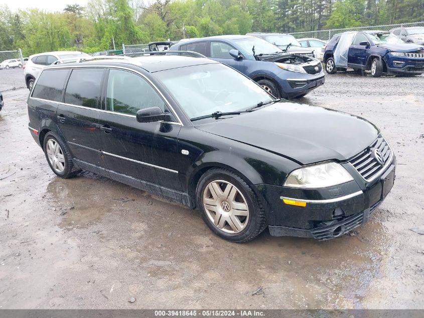 2002 Volkswagen Passat W8 4Motion VIN: WVWZK63B72E382972 Lot: 39418645