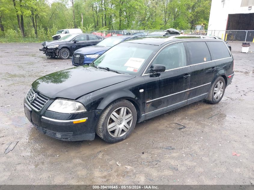 2002 Volkswagen Passat W8 4Motion VIN: WVWZK63B72E382972 Lot: 39418645