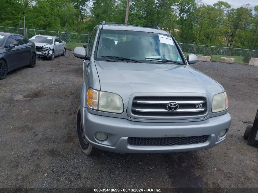 2002 Toyota Sequoia Limited V8 VIN: 5TDBT48A72S132502 Lot: 39418699