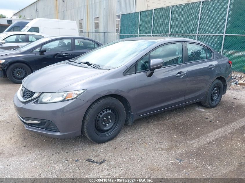 2015 Honda Civic Lx VIN: 19XFB2F58FE102844 Lot: 39418742