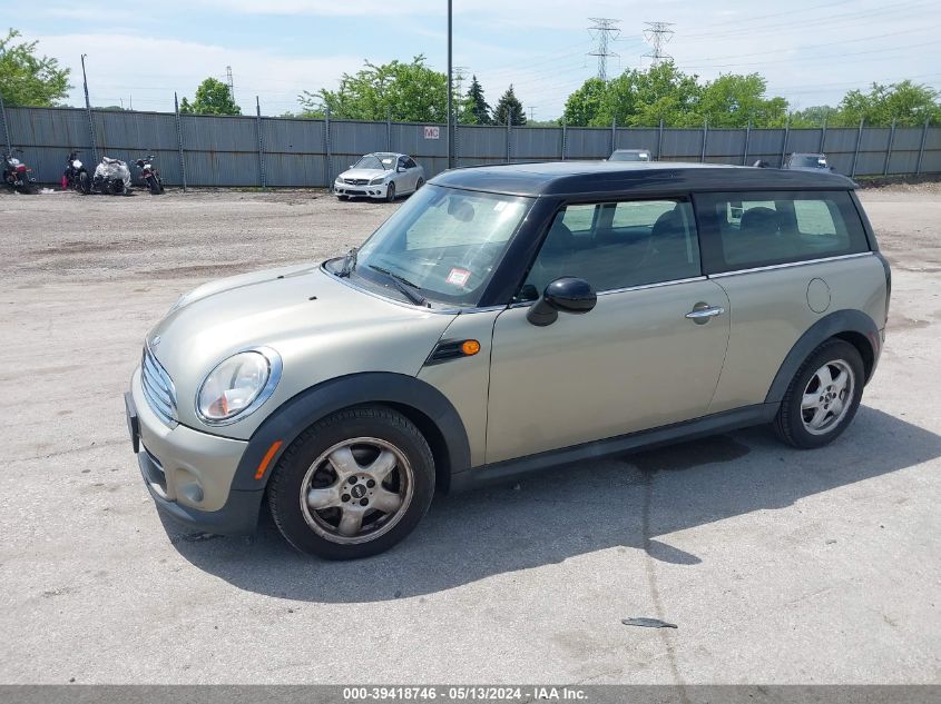 2011 Mini Cooper Clubman VIN: WMWZF3C56BTX81992 Lot: 39418746