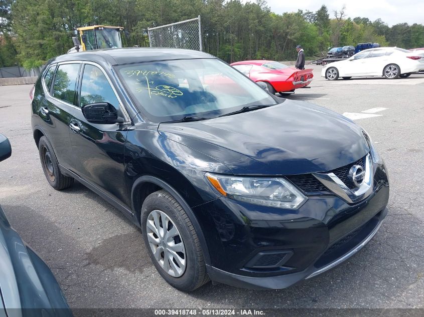 2015 Nissan Rogue S VIN: KNMAT2MT1FP516296 Lot: 39418748