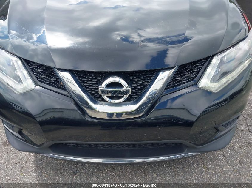 2015 Nissan Rogue S VIN: KNMAT2MT1FP516296 Lot: 39418748